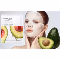 ماسک ورقه ای صورت BIOAOUA  مدل آووکادو ( آبرسان و شفاف کننده پوست ) ساخت چین