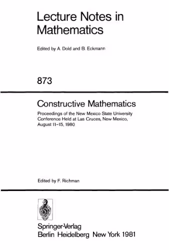 خرید و دانلود نسخه کامل کتاب Constructive Mathematics. Proc. conf. New Mexico, 1980
