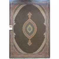فرش 700 شانه طرح ریز ماهی زمینه سرمه ای بزرگمهر کاشان – کد 7514