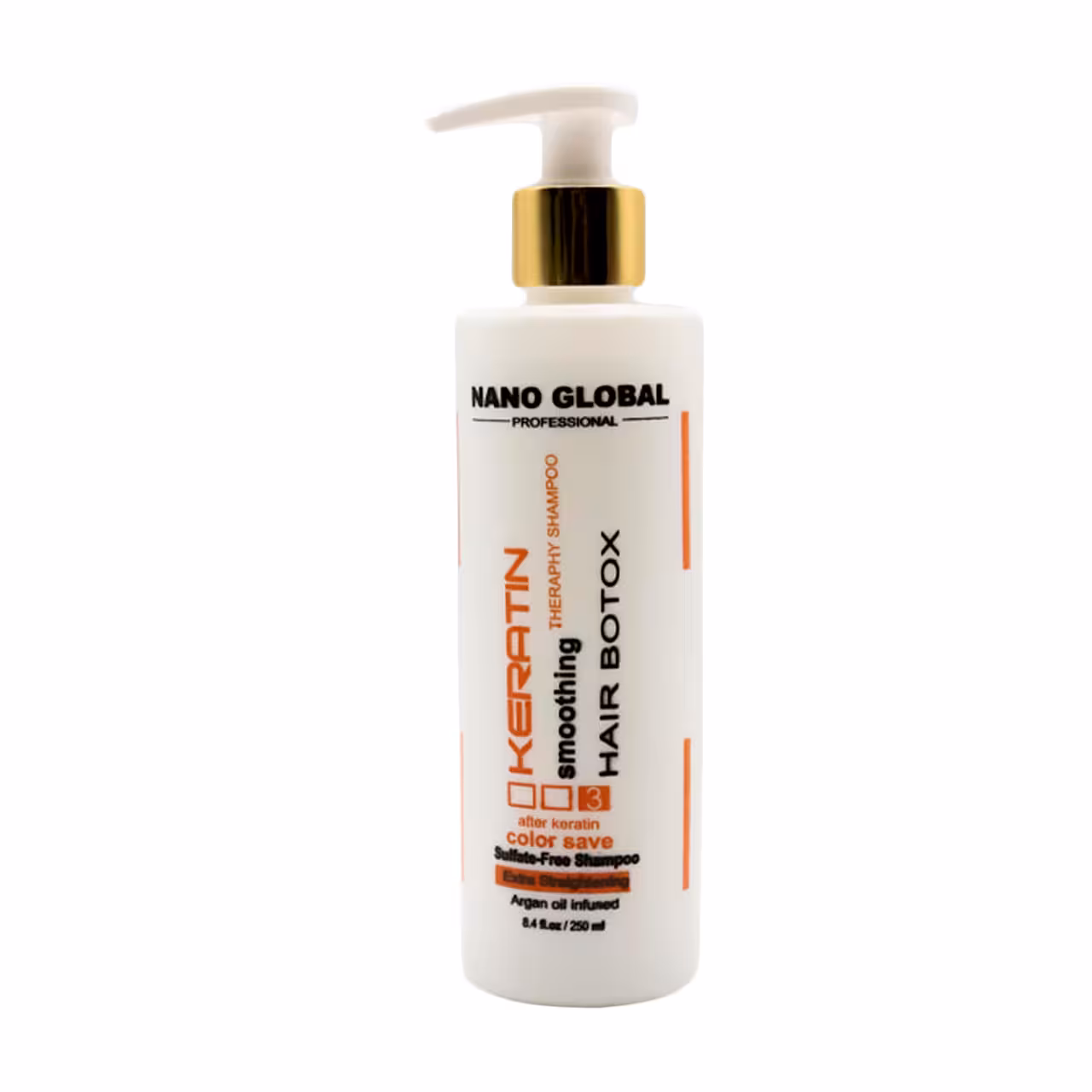 شامپو کراتین نانو گلوبال 250 میلی لیتری