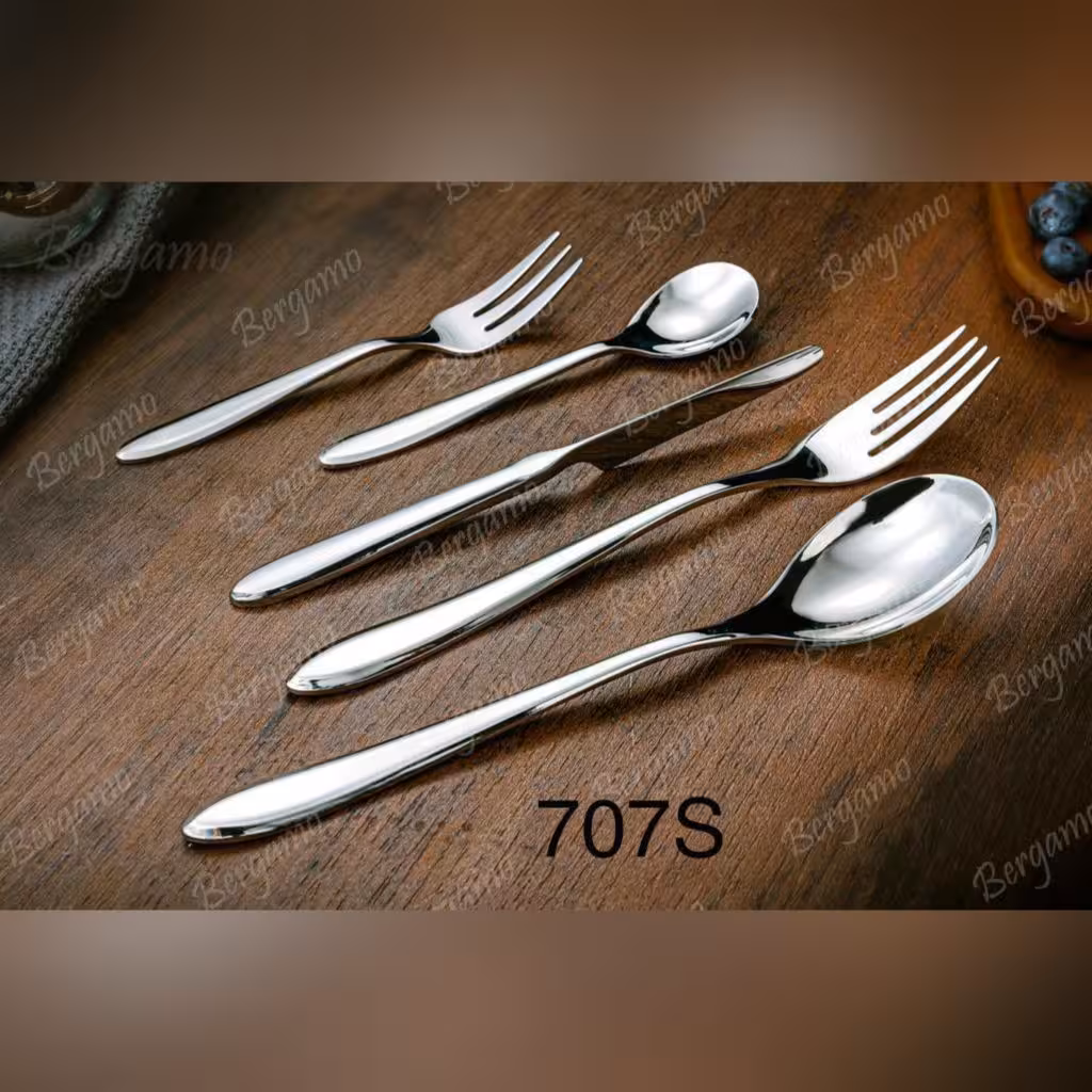 سرویس قاشق چنگال 160 پارچه برگامو مدل 707s