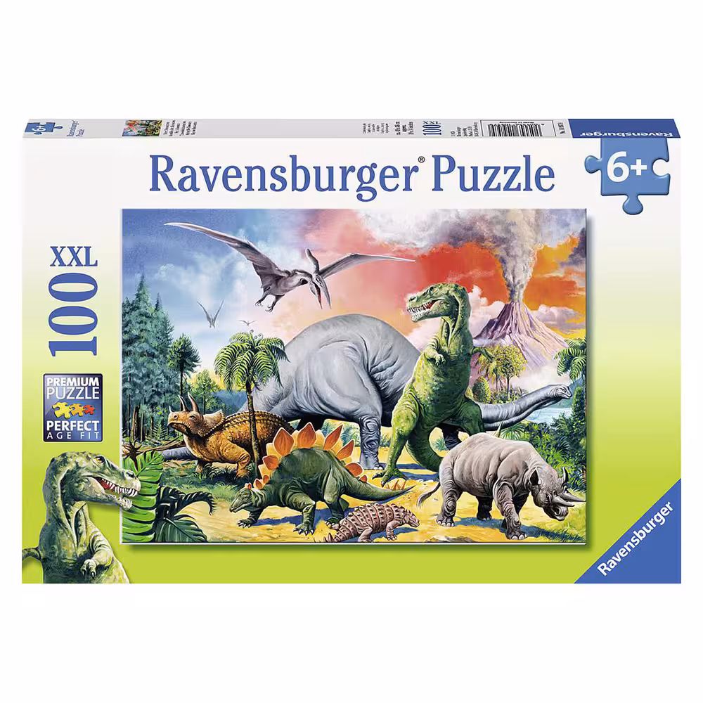 پازل 100 قطعه Ravensburger طرح دنیای دایناسورها
