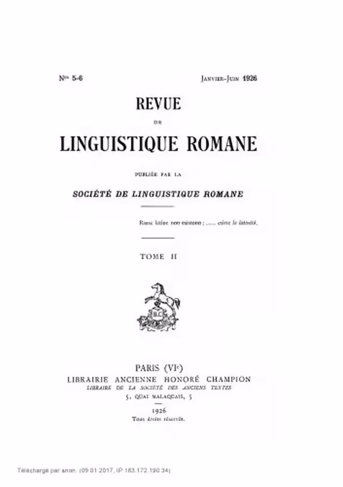 خرید و دانلود نسخه کامل کتاب Revue de linguistique romane