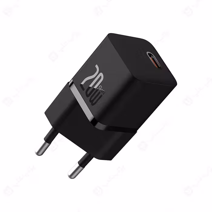 شارژر دیواری 20 وات بیسوس مدل GAN5 Mini 1C CCGAN20E5-M