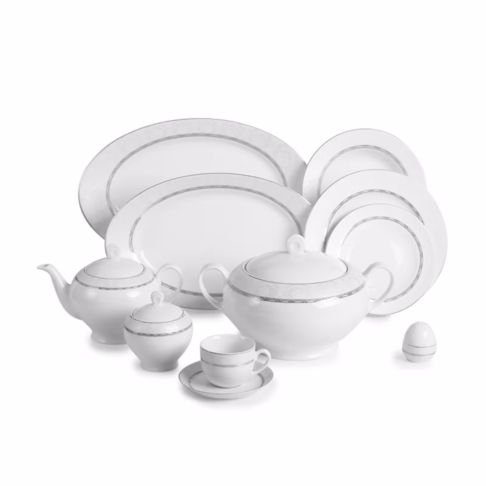 سرویس غذاخوری 102 پارچه چینی زرین مدل هدیه پلاتین