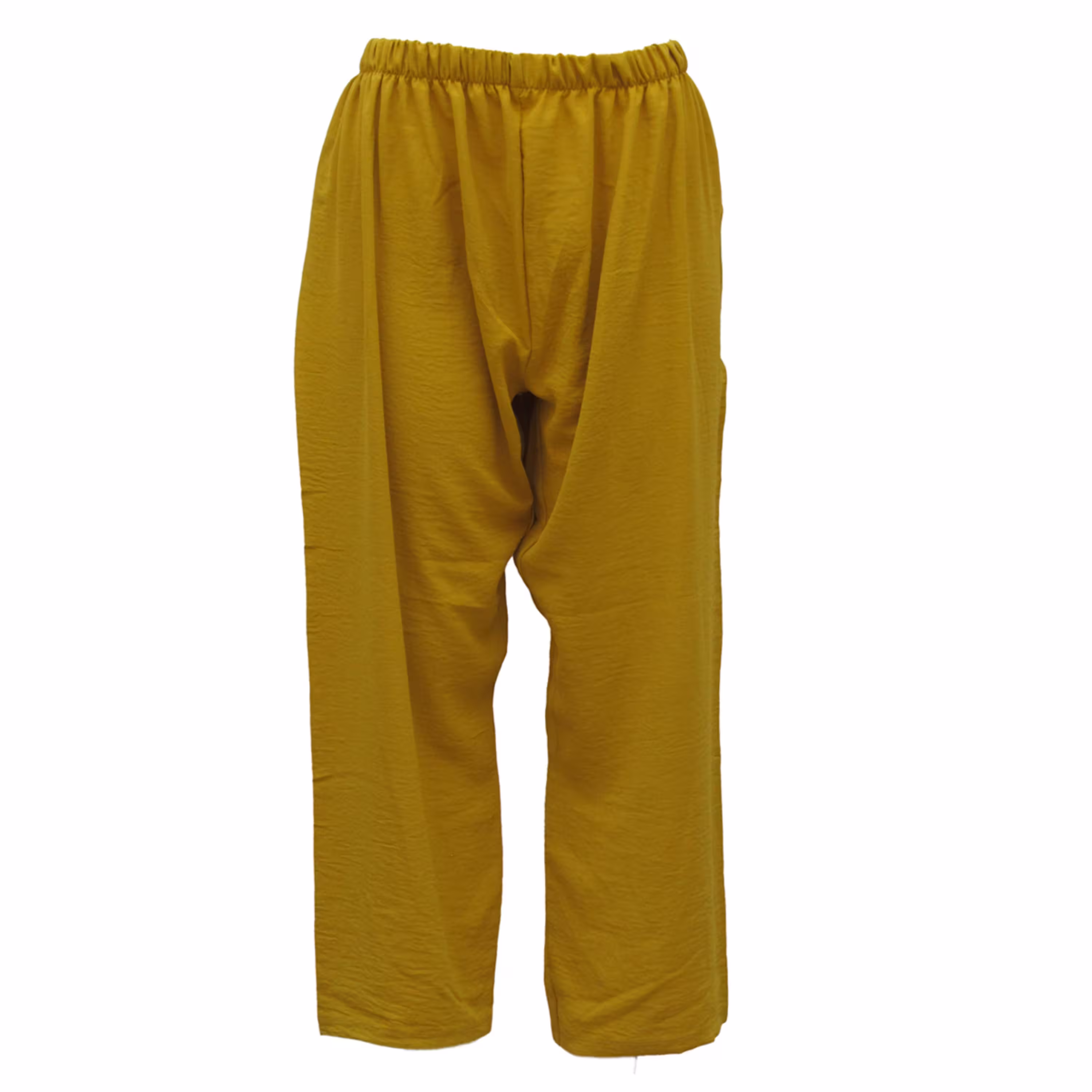 شلوار زنانه ابر و بادی رنگ خردلی