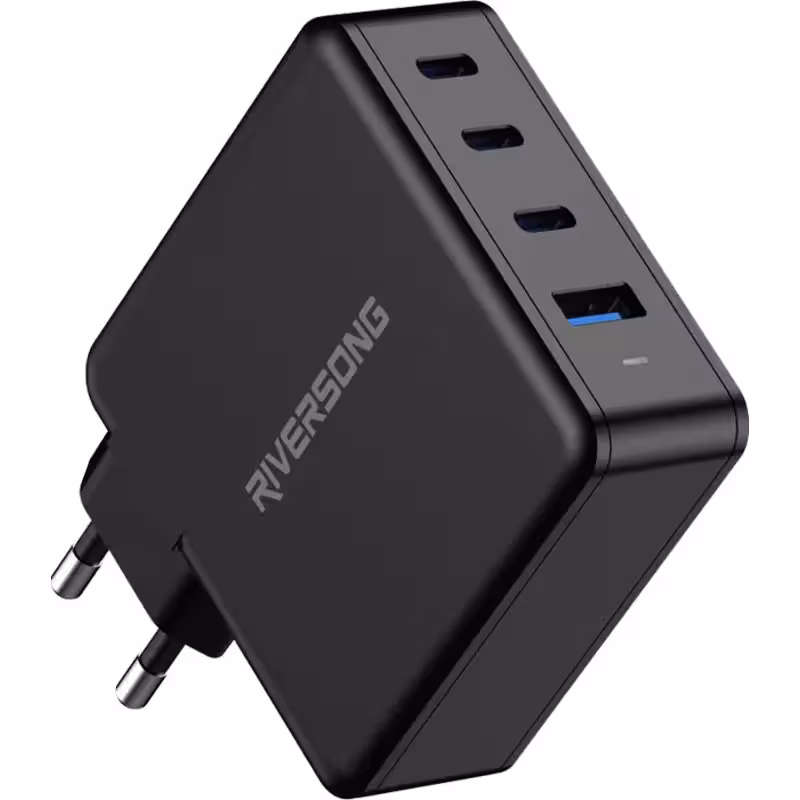 شارژر دیواری Riversong مدل PowerKub G100 AD105 100W Fast Charge - مشکی
