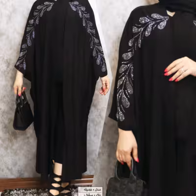 مانتو عبایی سایز بزرگ جمیله