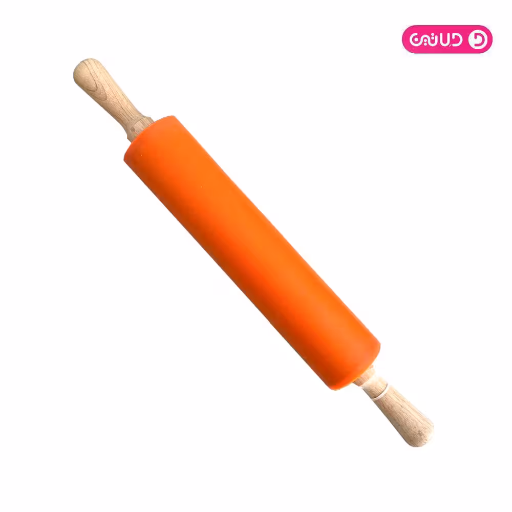 وردنه ممتاز دسته چوبی سیلیکونی 29 سانتی