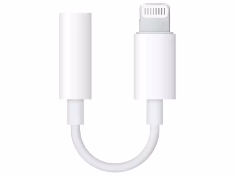 مبدل لایتنینگ به جک 3.5 میلی‌متری صدا اپل مدل Apple Lightning To 3.5mm Headphone Jack Adapter