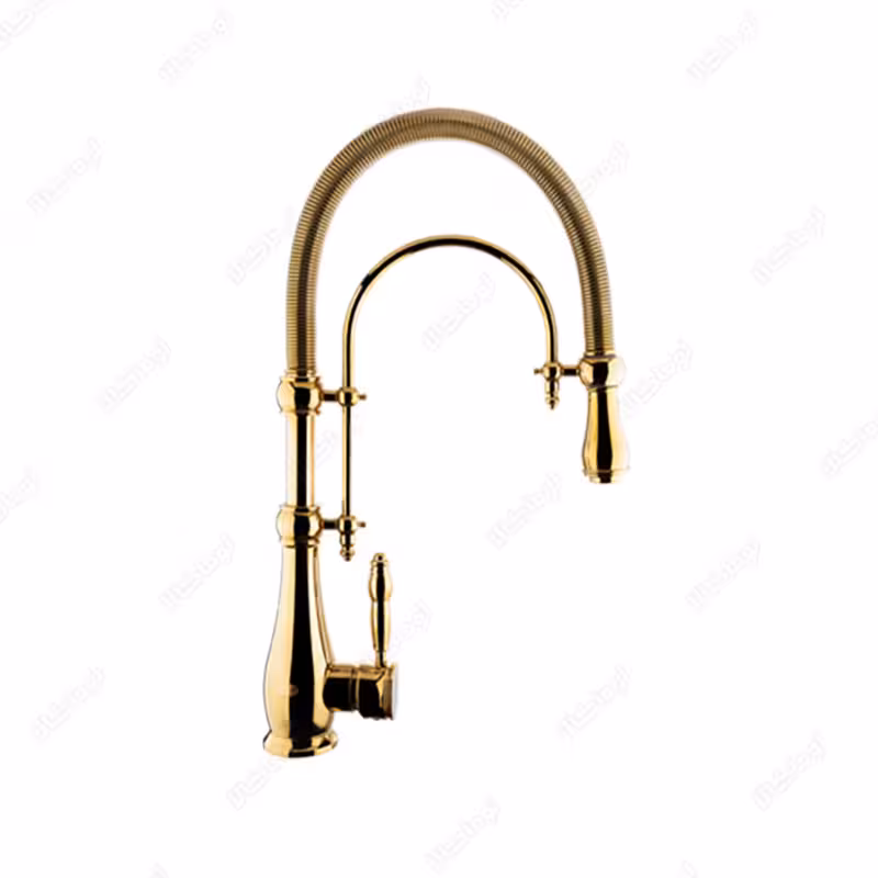 شیر ظرفشویی علم فنری اوج مدل کراویت طلایی