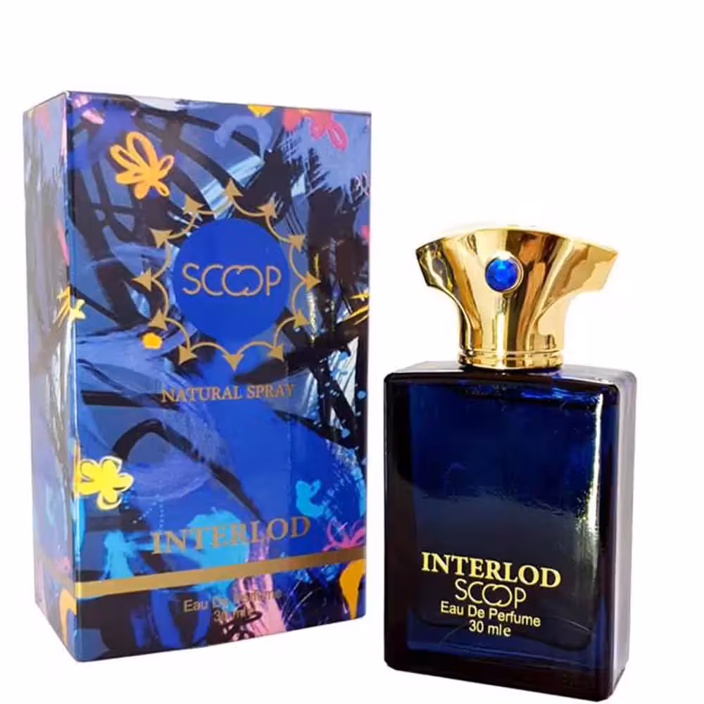 عطر جیبی مردانه اسکوپ مدل Interlod حجم 30 میلی‌لیتر | رایحه تلخ و خاص با ماندگاری بالا