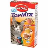 قرص ویتامین مخمر مناسب گربه برند سانال TopMix وزن 50 گرم