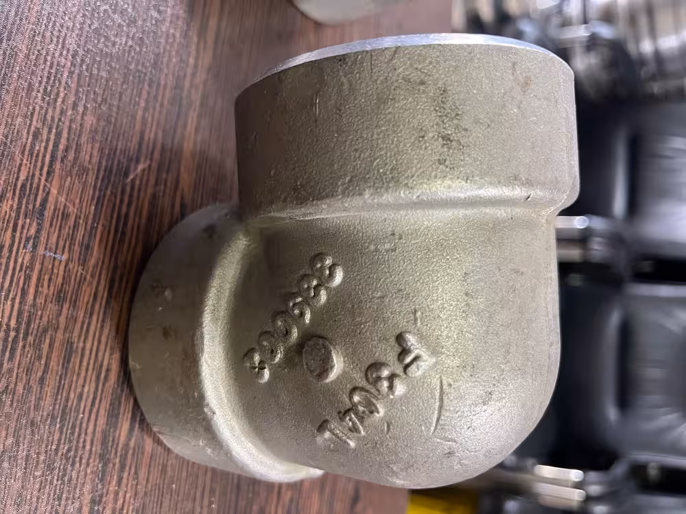 زانو فشار قوی استلنس استیل 90 درجه 2 اینچ دنده  کلاس 3000 فشار قوی  SA182F304L