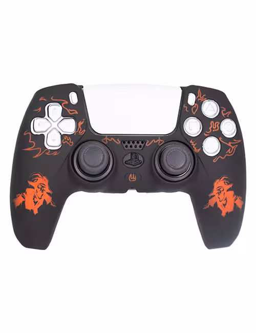 روکش محافظ دسته PS5 لیزری مشکی قرمز طرح پایرت اسکال