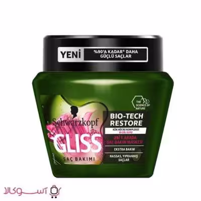 ماسک مو گلیس مدل bio-tech restore حجم 300 میل
