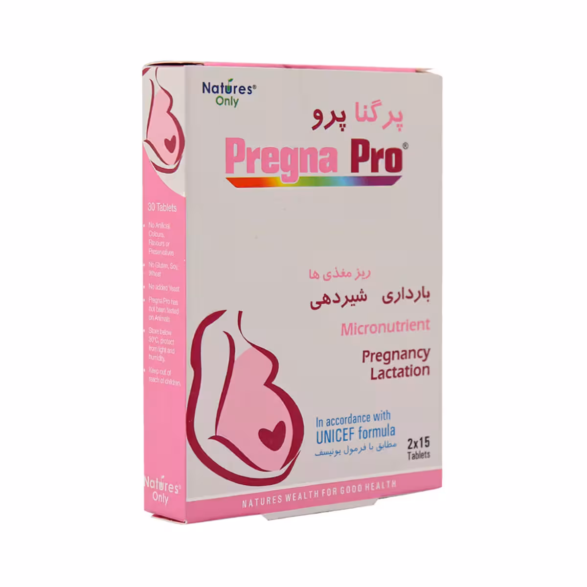 قرص پرگنا پرو تعداد 30 عدد نیچرز اونلی