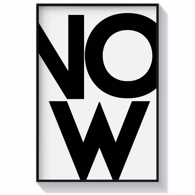 تابلو تایپوگرافی طرح Now