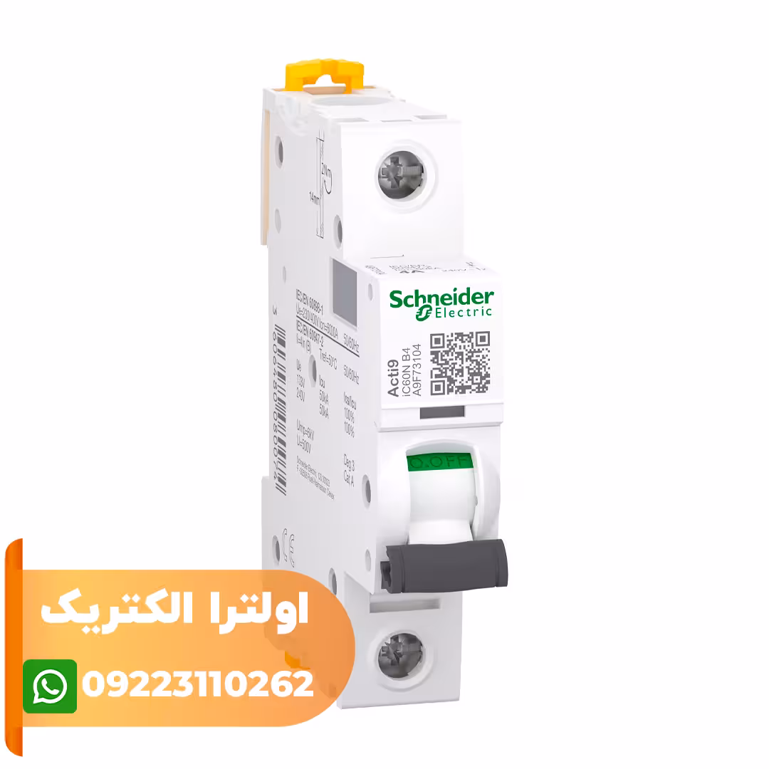 کلید مينياتوری تک پل 4 آمپر 6kA روشنایی AC/DC