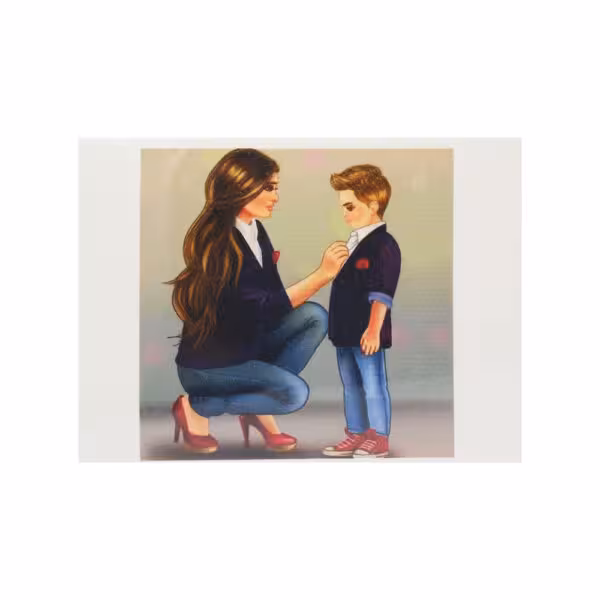 چاپ خوراکی مادر و پسر