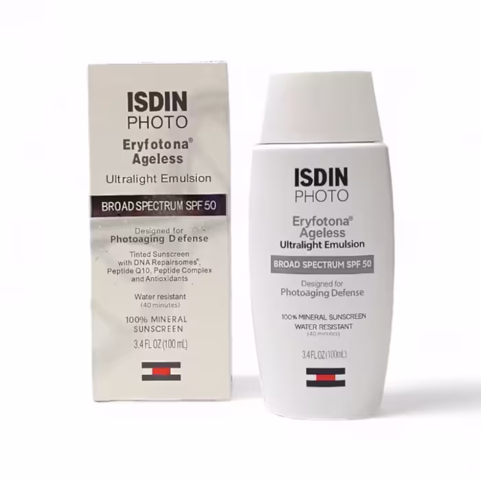 ضد آفتاب رنگی 100 مینرال ایزدین SPF 50 ISDIN Eryfotona Ageless
