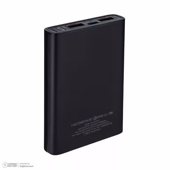 پاور بانک هایکواستار مدل HS-P221 ظرفیت 10000 میلی آمپرساعت