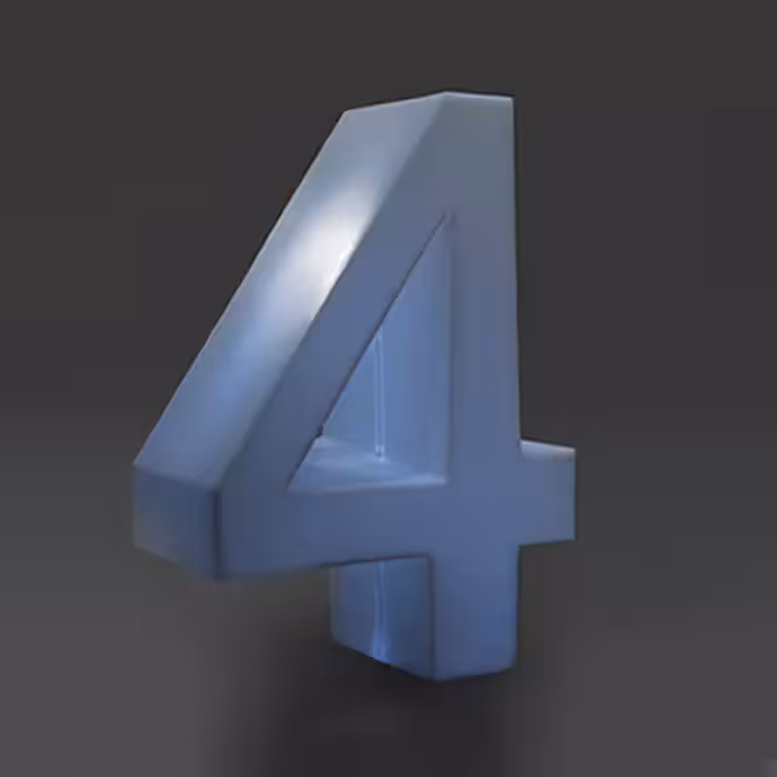 استند عدد 4 نورانی ارتفاع 100سانتیمتری LED