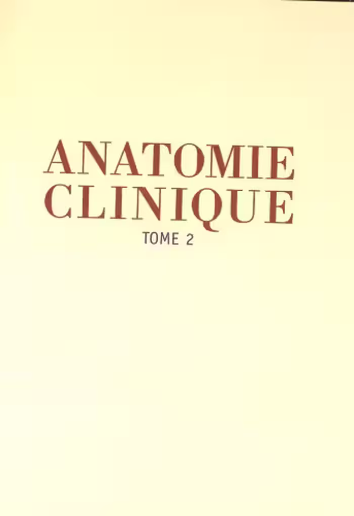 خرید و دانلود نسخه کامل کتاب ANATOMIE CLINIQUE