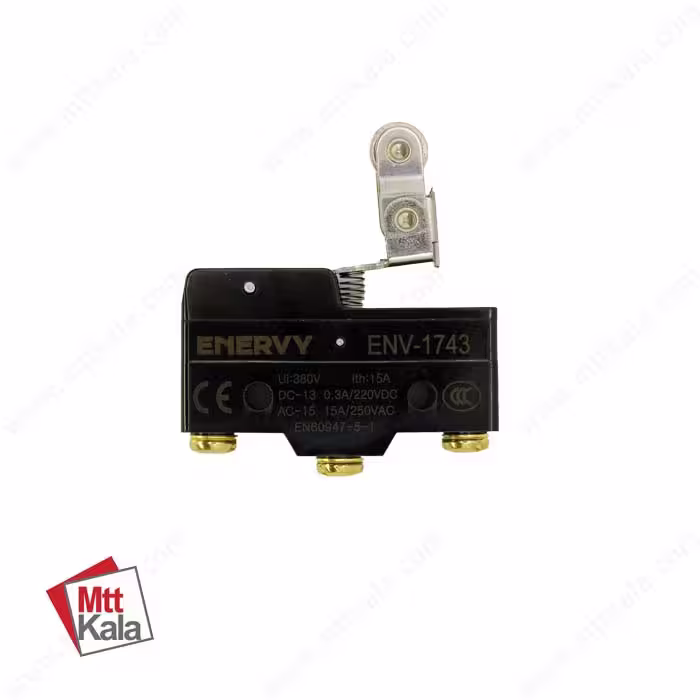 میکروسوئیچ اهرمی غلتکی مدل ENVMS-1743 با بدنه مقاوم