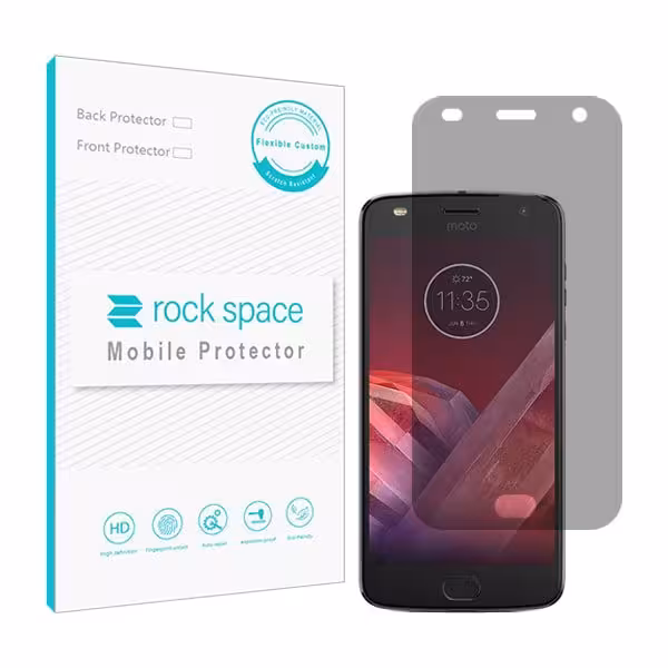 گلس موتورولا Moto z2 play مدل نانو هیدروژل پرایوسی برند راک اسپیس کد S