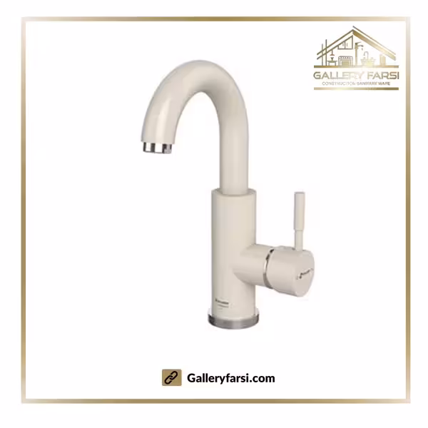 شیر روشویی شودر متحرک مدل مارینو شیری کروم