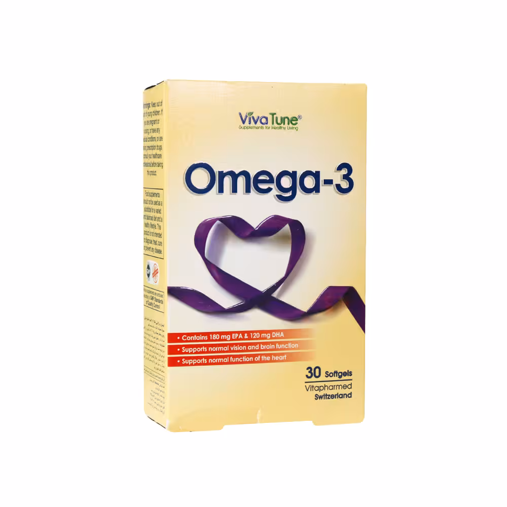 کپسول نرم ژلاتینی امگا 3 ویواتیون 30 عدد | Viva Tune Omega