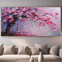 تابلو دکوراتیو نقش برجسته شکوفه گیلاس کد 431