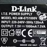 آداپتور مودم و سویچ و روتر دی لینک 7.5 ولت 1000 میلی آمپر