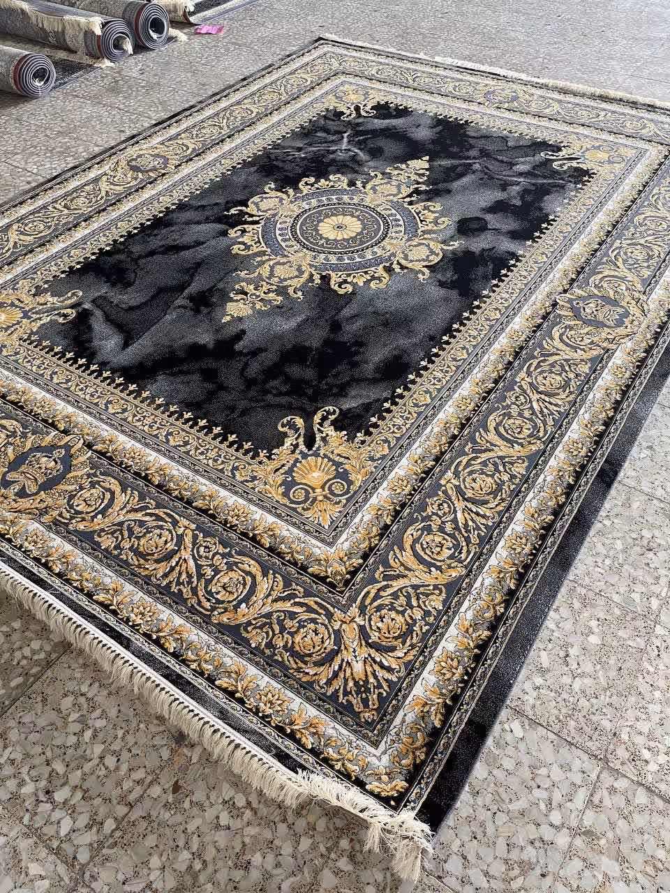 فرش ماشینی 12متری 700شانه کاشان نقشه ورساچه(ارسال رایگان)