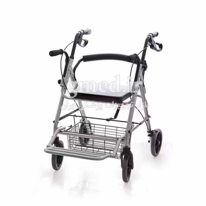 رولیتر آلومینیومی تاشو زیکلاس مد Rollator ZYKL ساخت ایران - فروشگاه تجهیزات پزشکی جی مِد