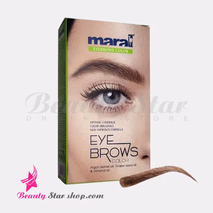 کیت رنگ ابرو بلوند شکلاتی متوسط  مارال شماره 7 حجم 15 میلی لیتر
