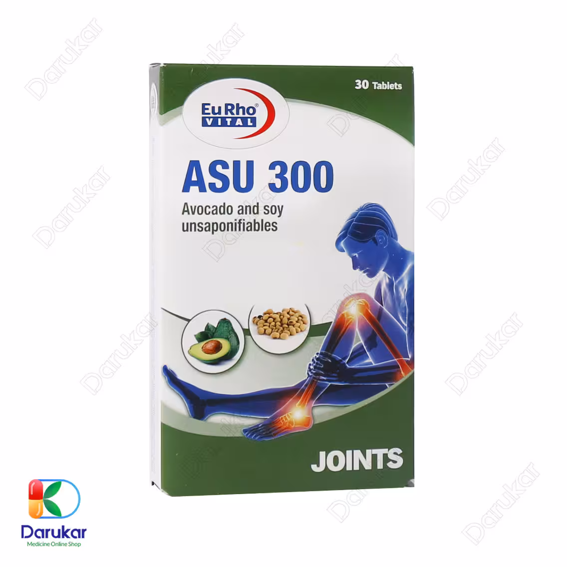 قرص آسو 300 یوروویتال 30 عدد