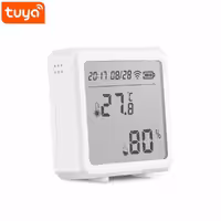 سنسور دما و رطوبت هوشمند با نمایشگر TUYA مدل WIFI