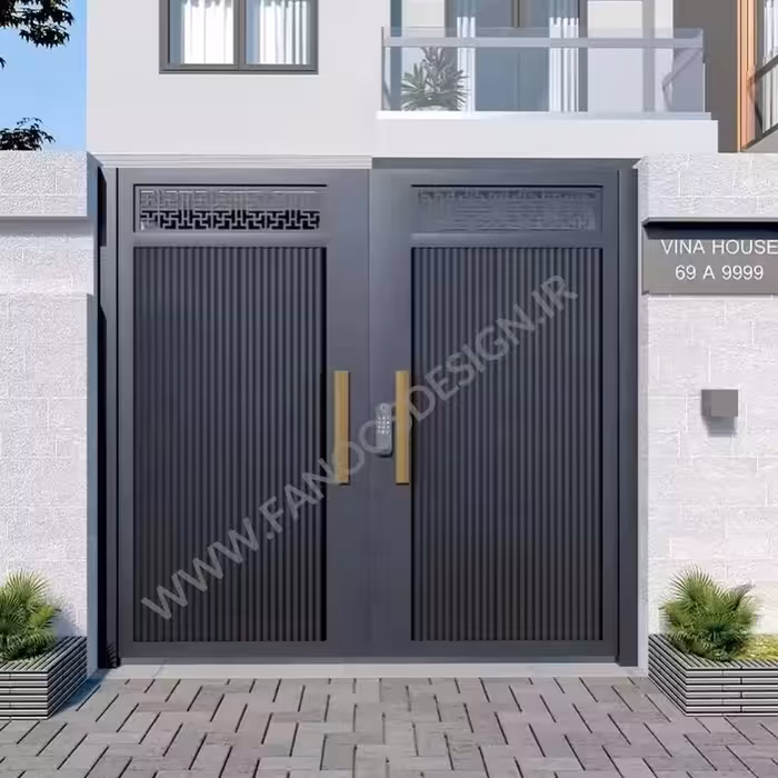 درب حیاط فلزی کد 1355