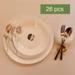 GOLDEN OPAL گلدن اپال سرویس ارکوپال 26 پارچه دیوالی رزگلد طلایی 24526