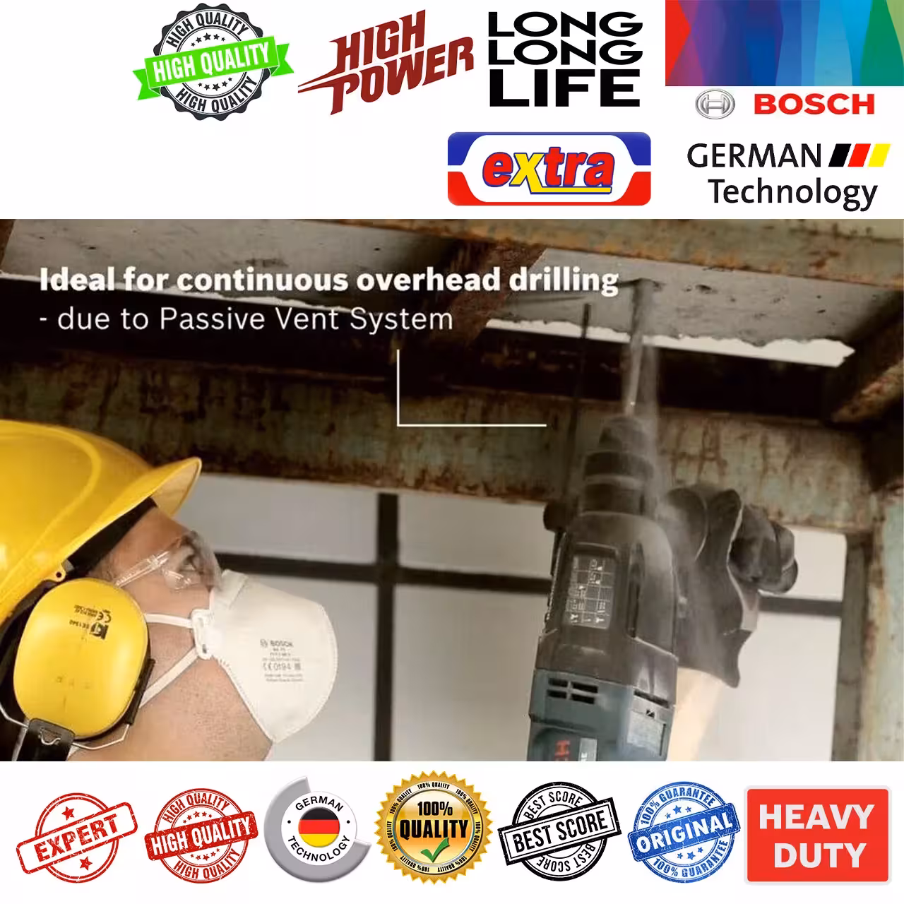 دریل بتن کن سه کاره بوش مدل GBH 2-26 DRE