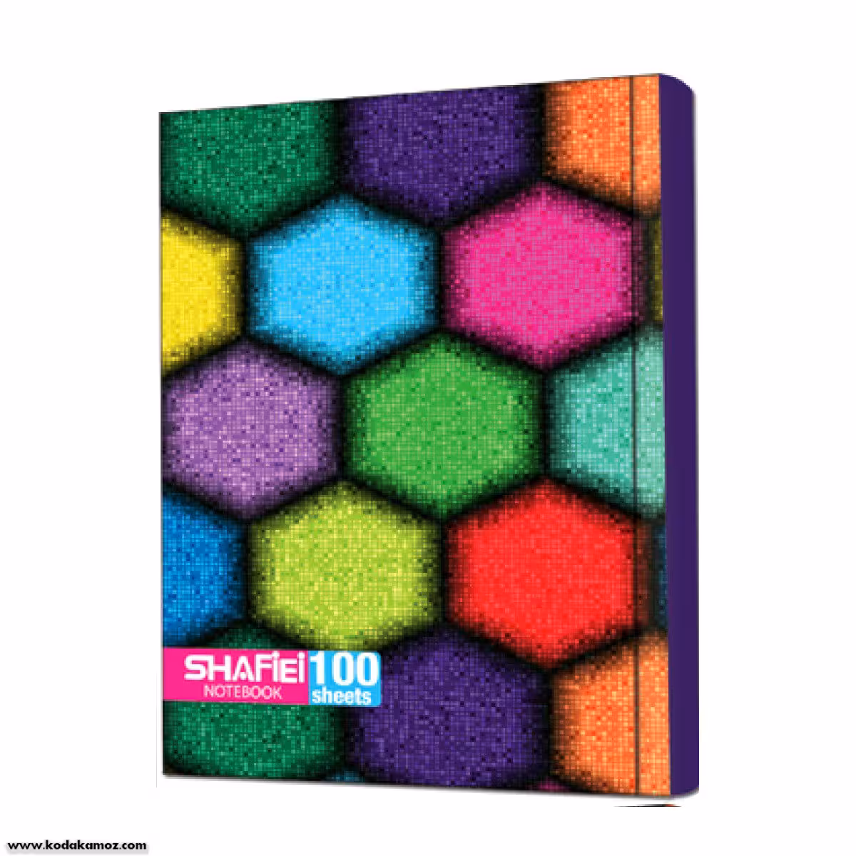 دفتر 100برگ سلفونی ته چسب کلاسیک کد 52 شفیعی