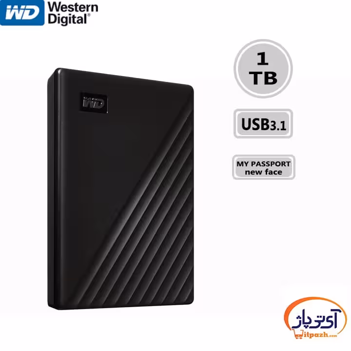 هارد اکسترنال وسترن دیجیتال WD My Passport New ظرفیت 1 ترابایت