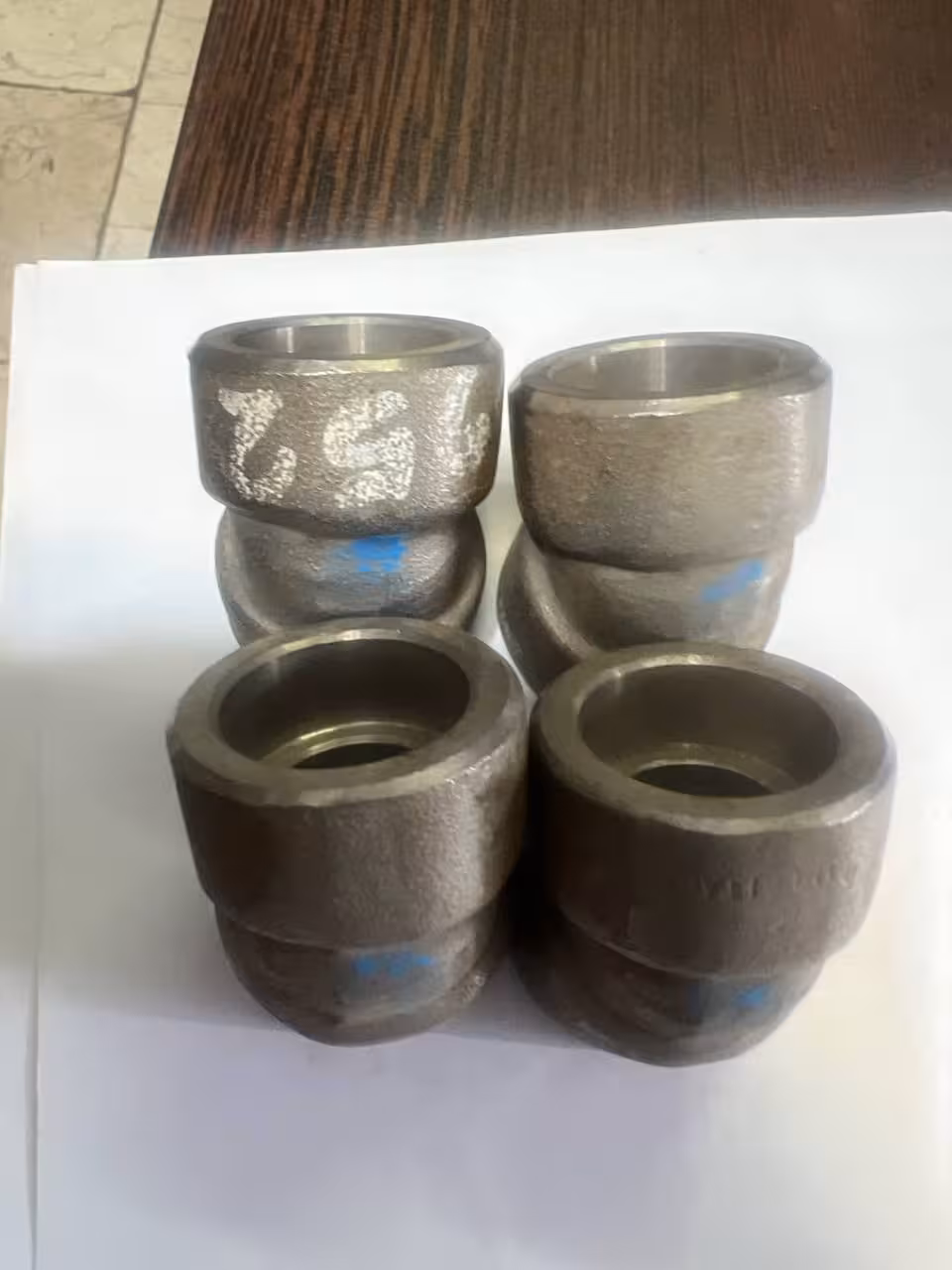 زانو فشار قوی استلنس استیل 45 درجه 3/4 اینچ ساکت ولد کلاس 3000 فشار قوی SA182F321
