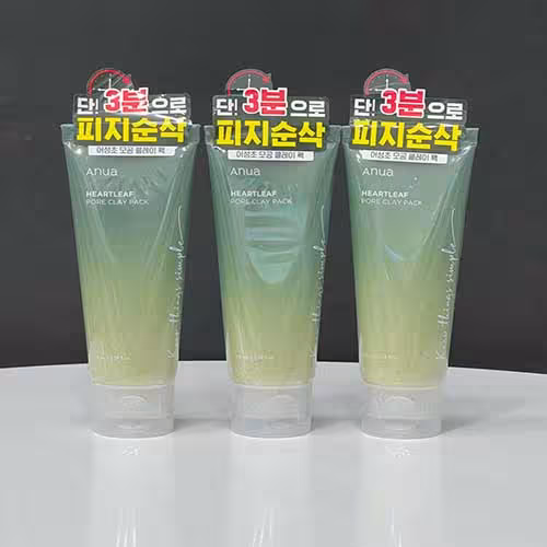 ماسک  کنترل منافذ و تیکین دهنده خاک رس آنوا Anua Heartleaf Pore Clay Pack