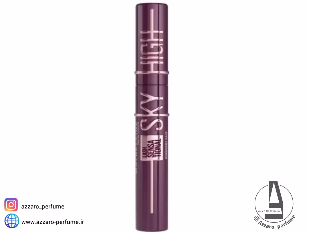 ریمل حجم دهنده و بلند کننده میبلین مدل اسکای های رنگ شرابی حجم 7.2 میل