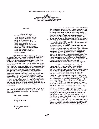 خرید و دانلود نسخه کامل کتاب Introduction to the Risch algorithm