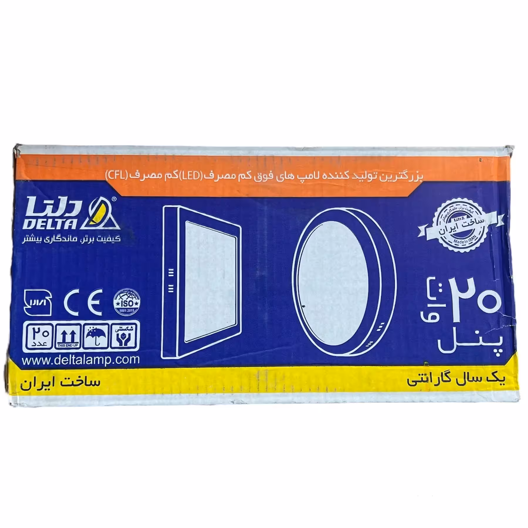 پنل سقفی روکار 20 وات دلتا DELTA