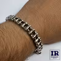 دستبند طرح زنجیر موتورسیکلت استیل ریز